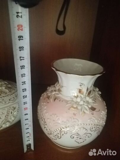 Подсвечник ваза шкатулка фарфор