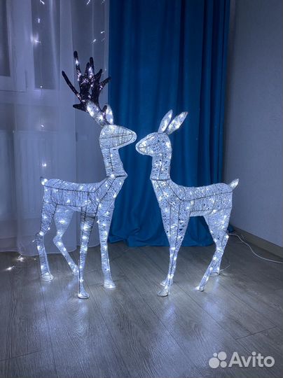 Новогодний олень (световая фигура)