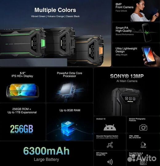 DOOGEE S41 Max, 6/256 ГБ