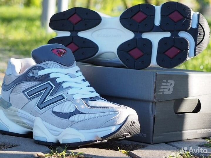 Кроссовки New Balance 9060 / Унисекс белый Люкс