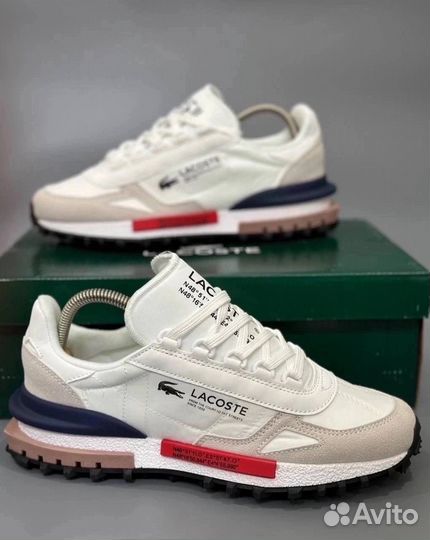 Мужские кроссовки lacoste белые 41-45