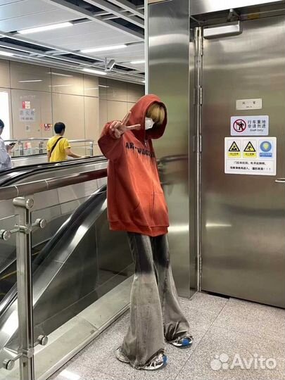 Джинсы клеш rick owens type y2k шоуруи