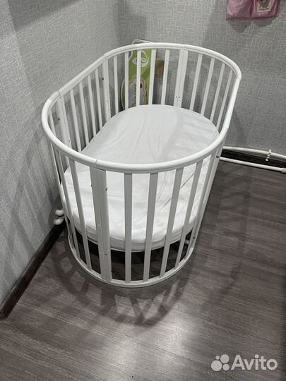Кроватка овальная трансформер
