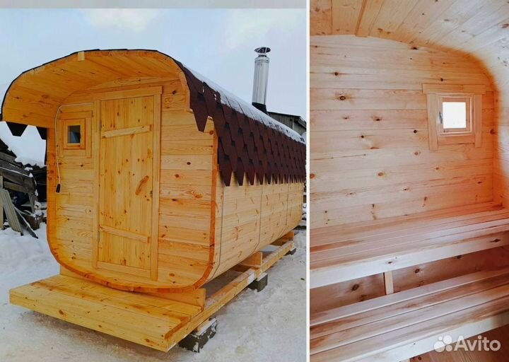 Баня бочка под ключ от производителя