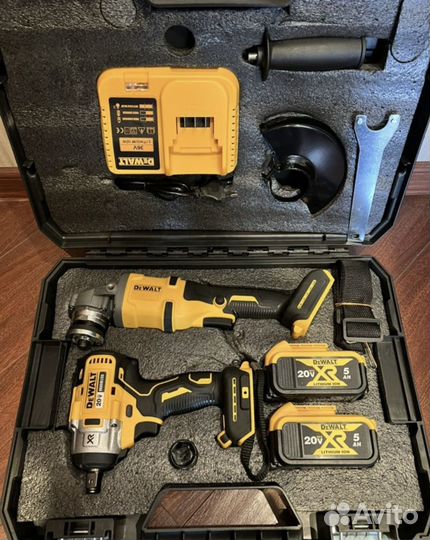 Набор инструментов Dewalt 2 в 1 Ушм + Гайковерт