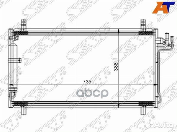 Радиатор кондиционера Infiniti G35 02-07 / Niss