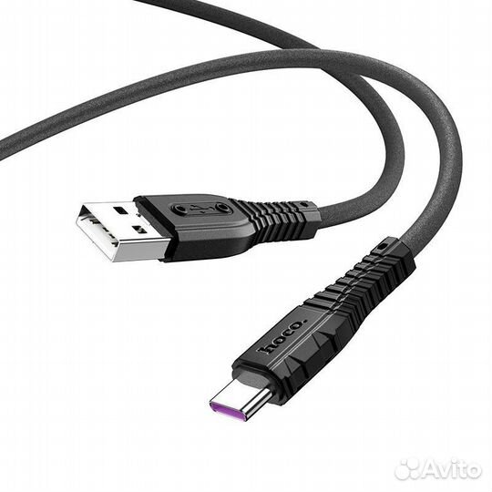 Кабель USB hoco X67 Nano, USB - Type-C, 5A, 1 м, ч