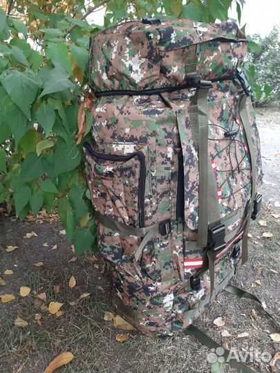 Рюкзак туристический на 120 литров с каркасом