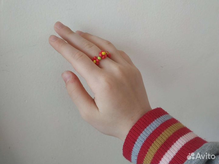 3ольцо с цветами (работа моя)