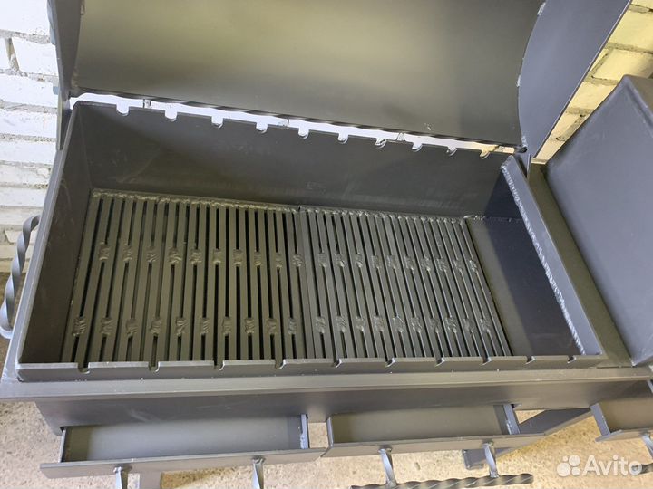 Мангал гриль казан 5 мм «mini» зольные ящики