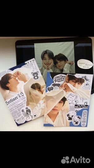 Коллаж с BTS Тэхен Чимин