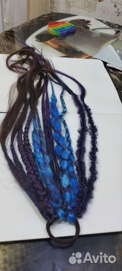 Афрорезинка для волос ручной работы