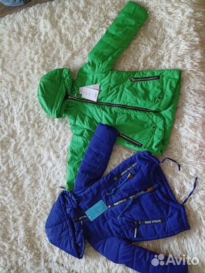 Большой выбор курток, комбинезоны, жилетки, школьн