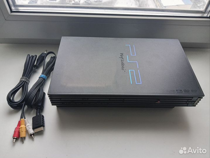 Sony PS2 fat Midnight Black + HDD 250Gb