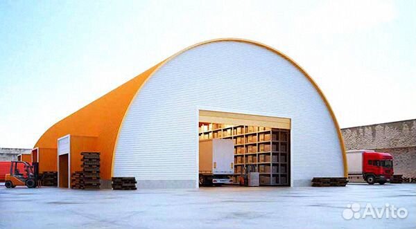 Ангары арочные