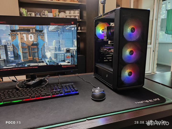 Игровой комп Ryzen 5 5500+ AsRock RX 6600