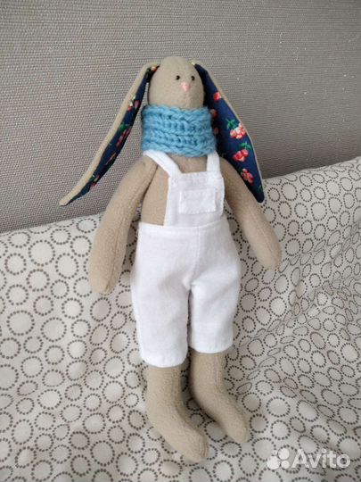 Заяц кролик тильда мягкая интерьерная игрушка