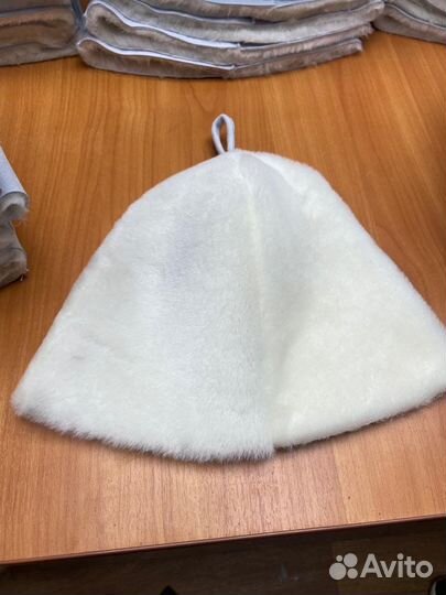 Банная шапка из овчины