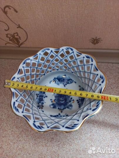 Ваза конфетница Гжель