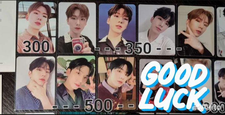 Карты Monsta X Kihyun Youth, Voyager, No limit