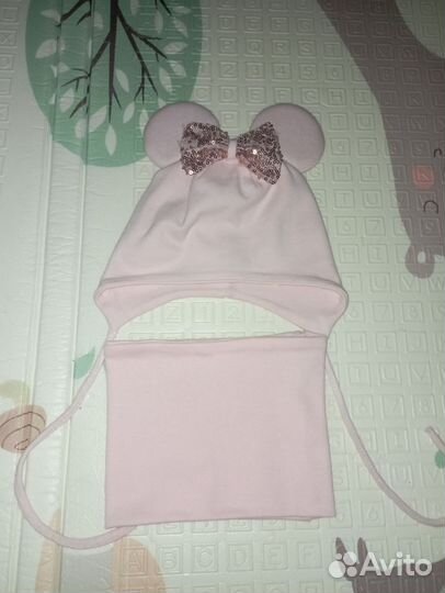 Комплект шапка и снуд