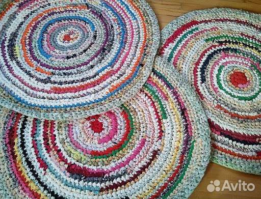 Коврик вязаный крючком