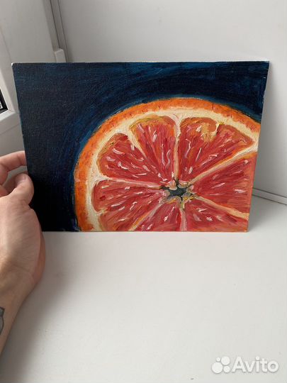 Картина маслом холст на картоне