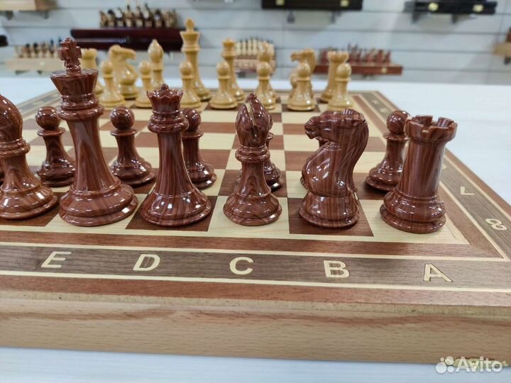 Шахматы королевский стаунтон красное дерево