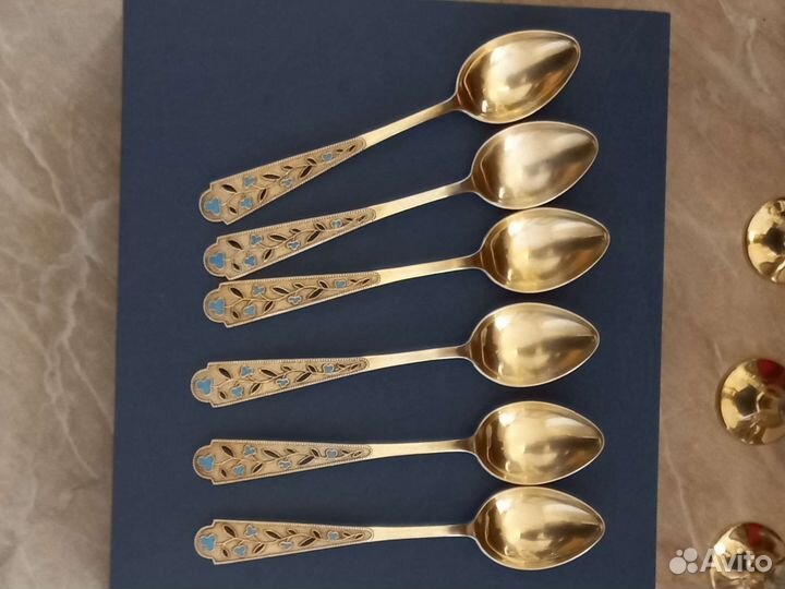 Серебряные чайные кофейные ложки СССР