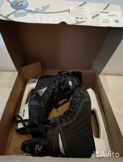 Коньки хоккейные Graf, детские, 38 размер