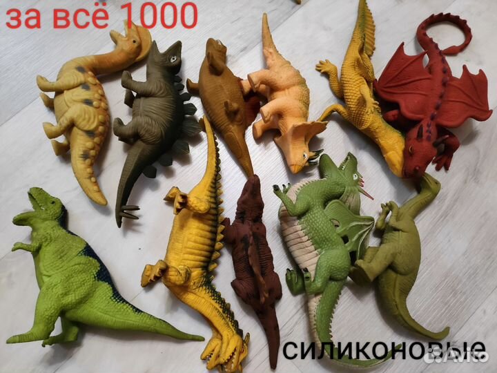 Игрушки много разных,силиконовые