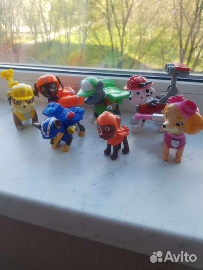 Игрушки щенячий патруль 7шт