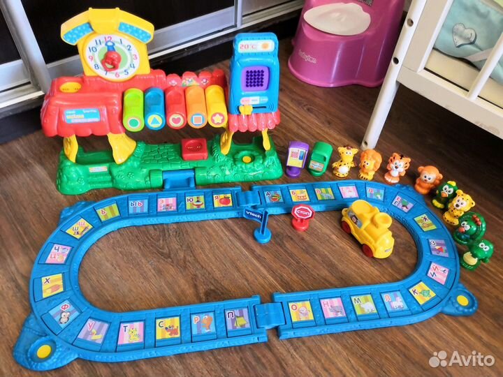 Поезд, железная дорога, обучающая смартвиль