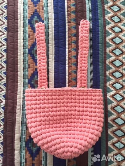 Корзинка подвесная вязаная, органайзер