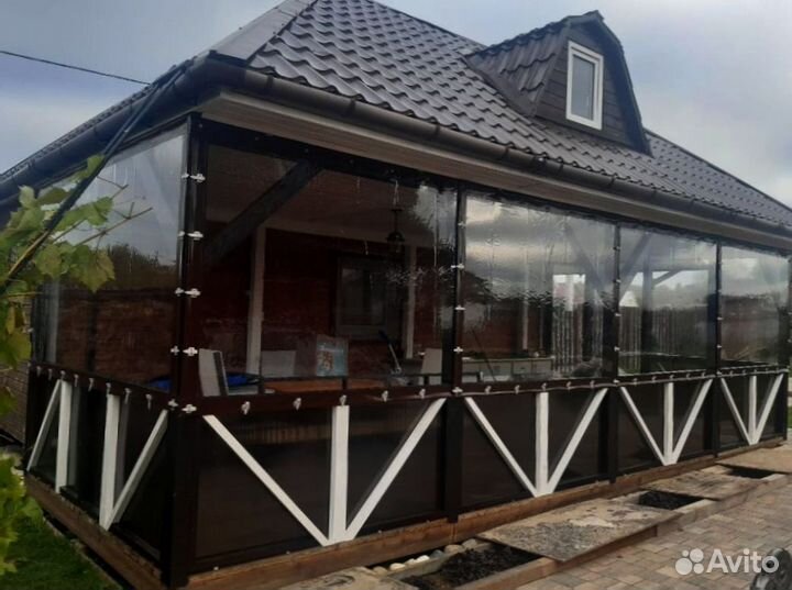 Мягкие окна для террас и беседок