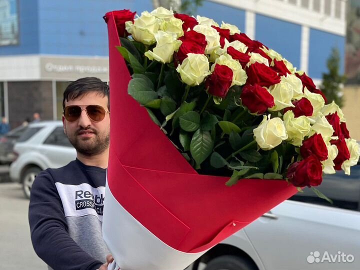 51 Роза 101 Розы Букеты Цветы 15 25 35 шт Доставка