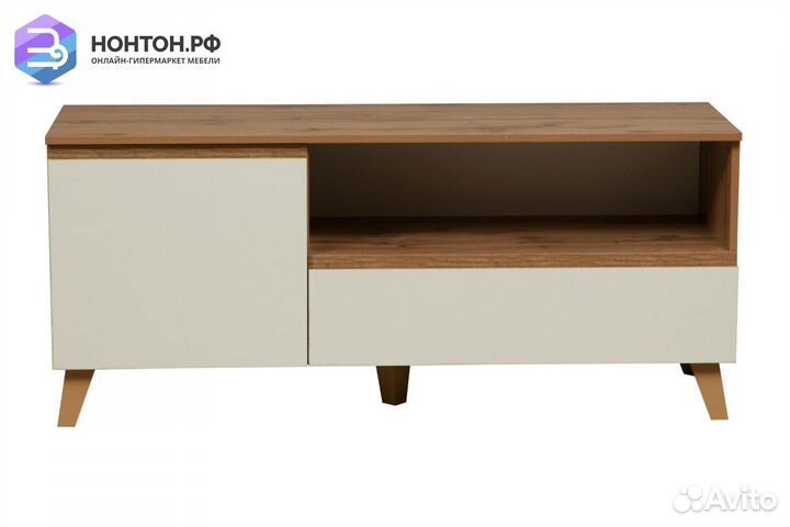Тв-тумба Авалон 53.07 дуб вотан / белый