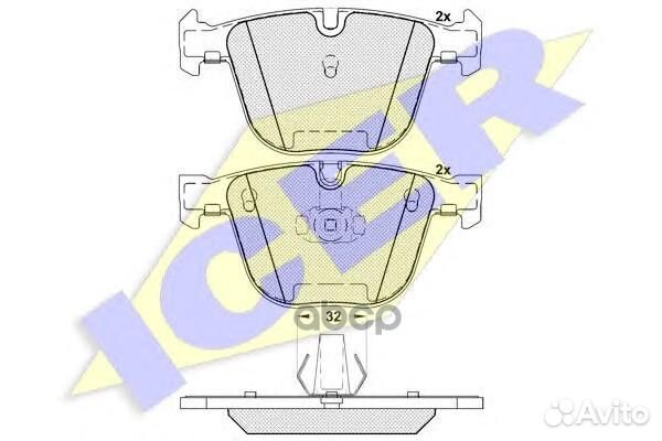 Тормозные колодки 181687 Icer