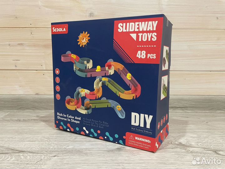 Водяная горка конструктор для ванной 48 деталей