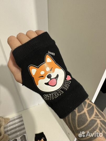 Перчатки без пальцев, митенки, велосипедные