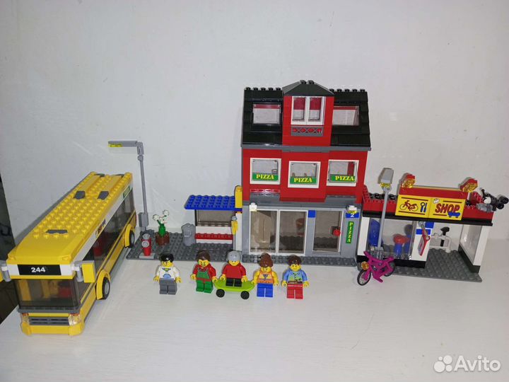 Lego City 7641 Пиццерия и Автобусная остановка
