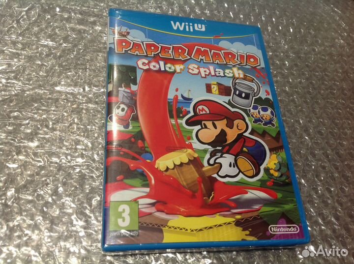 Paper Mario - Color Splash (Wii U, силд)