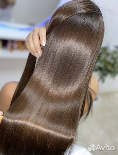 Кератиновое выпрямление волос