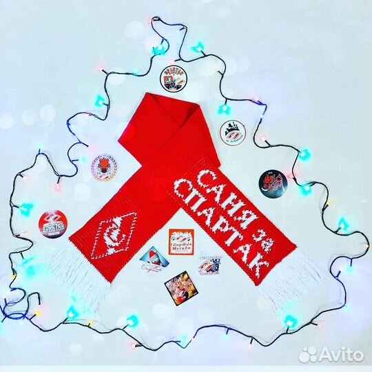 Шарф болельщика фк Спартак Москва