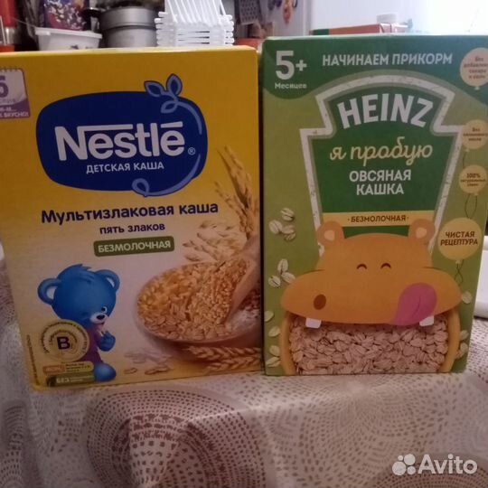 Детские каши безмолочные