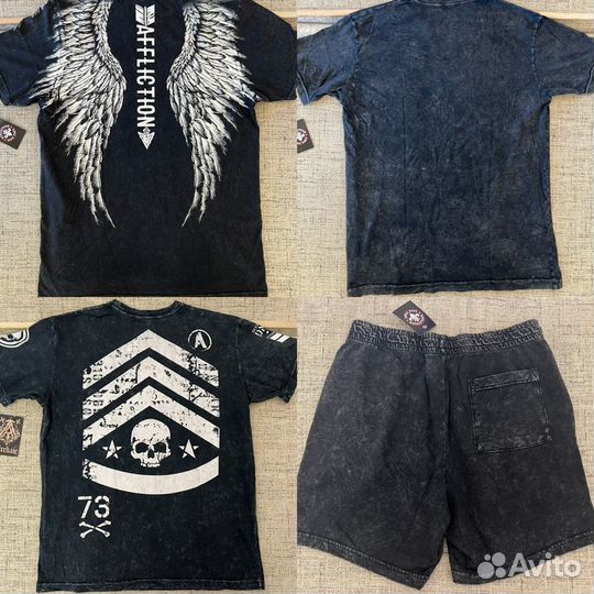 Футболки и шорты Affliction L, XL