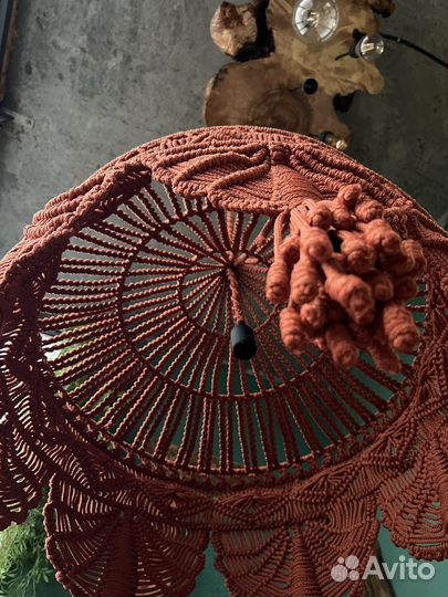 Абажур макраме светильник люстра