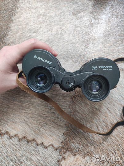 Бинокль бпц 7x35,СССР,tento с кофрой чехлом