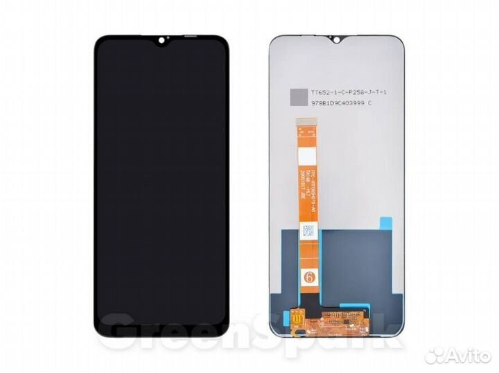 Дисплей для Realme C3 +тач черный copy