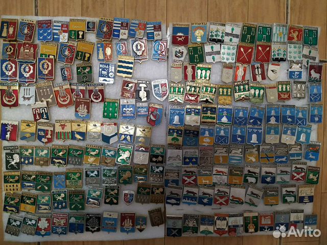 Значки гербы городов